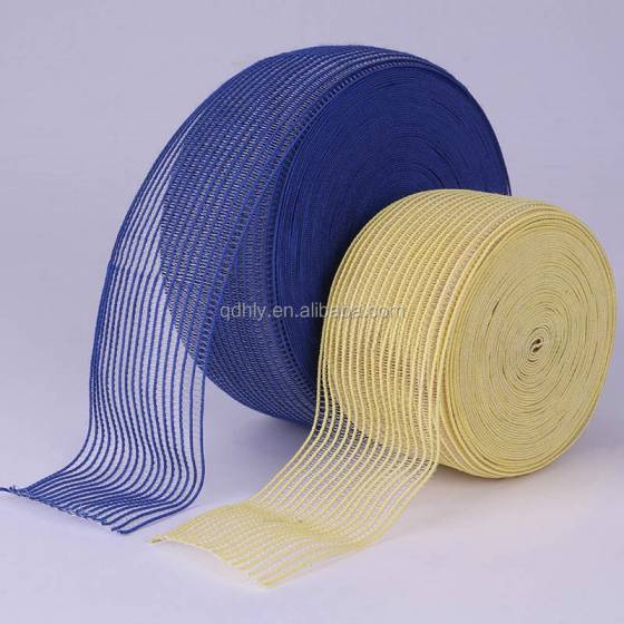Transparent Knitted Fish Line Mesh Elastic Fish Silk Webbing For Garment